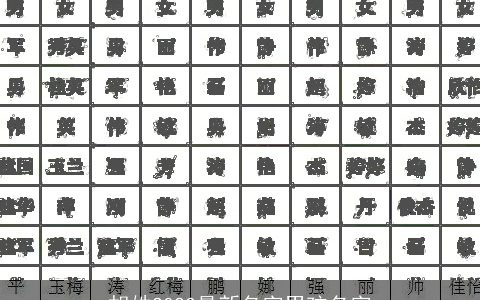 胡姓2024最新名字男孩名字
