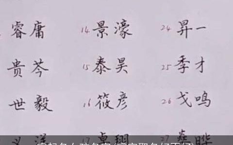 睿起名女孩名字(睿字取名好不好)