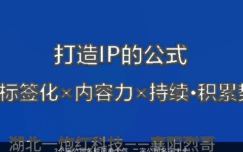 2个字公司名称简单大气 二字公司名字大全如何取2024 简单大气的公司公司名字精选
