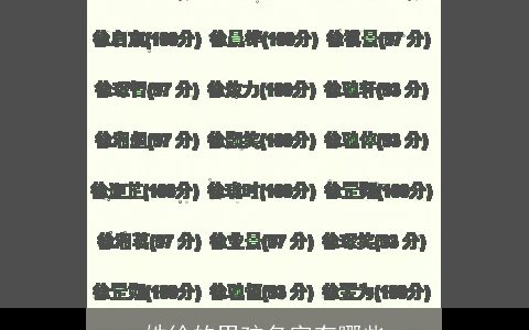 姓徐的男孩名字有哪些