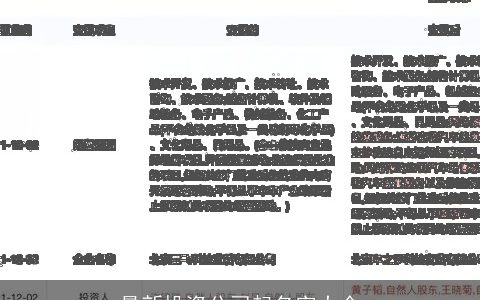 最新投资公司起名字大全