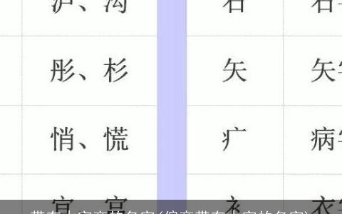 带有木字旁的名字(偏旁带有木字的名字)