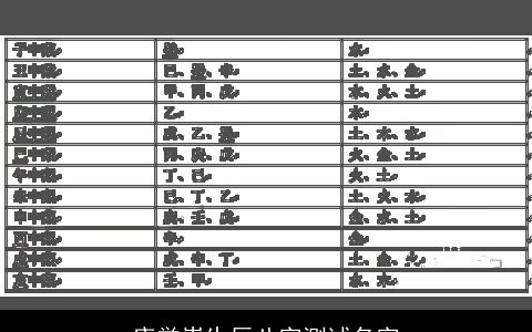 唐誉祟生辰八字测试名字