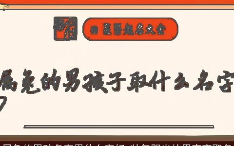 属兔的男孩名字用什么字好 帅气阳光的男宝宝取名