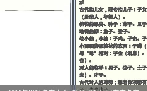 2023年男孩名字大全 新颖好听的男宝宝名字