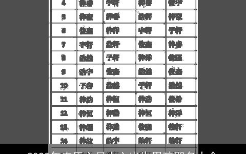 2023年农历六月十六出生男孩取名大全