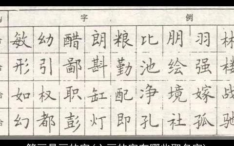 笔画是画的字(六画的字有哪些取名字)