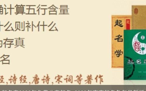起名字2024年免费八字起名 2024年宝宝起名龙年最新版
