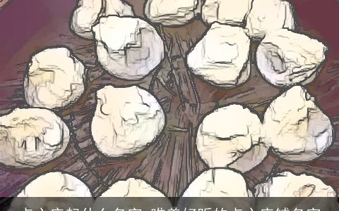 点心店起什么名字 唯美好听的点心店铺名字