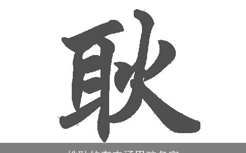 姓耿的有内涵男孩名字