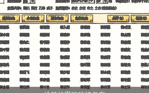 姓韩的男孩独特名字