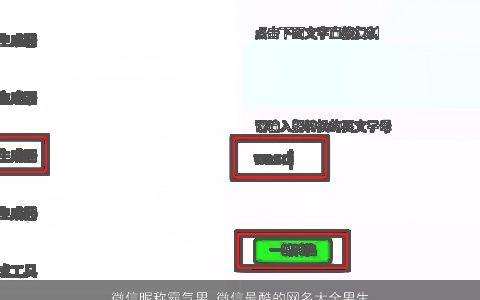 微信昵称霸气男 微信最酷的网名大全男生 新颖霸气的微信昵称男微信网名男生名字