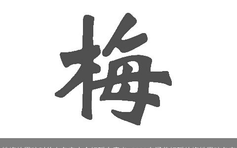 姓梅的男孩叫什么名字大全好听有意义 2023有涵养好听的梅姓男孩名字