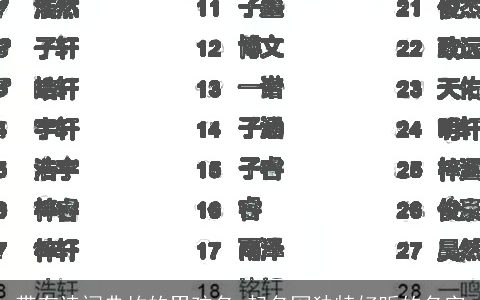 带有诗词典故的男孩名 起名网独特好听的名字