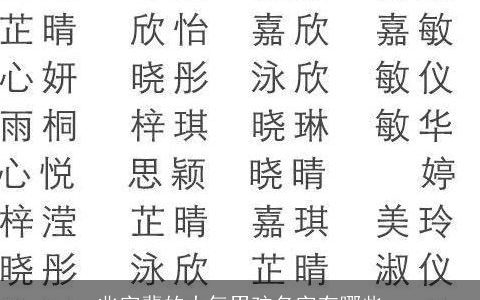 兆字辈的大气男孩名字有哪些