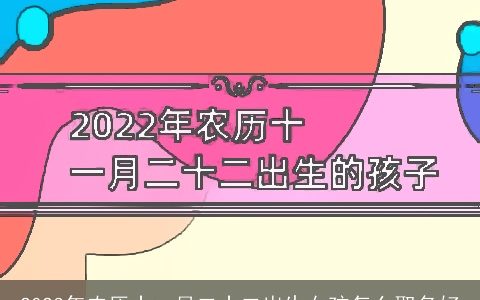 2023年农历十一月二十二出生女孩怎么取名好
