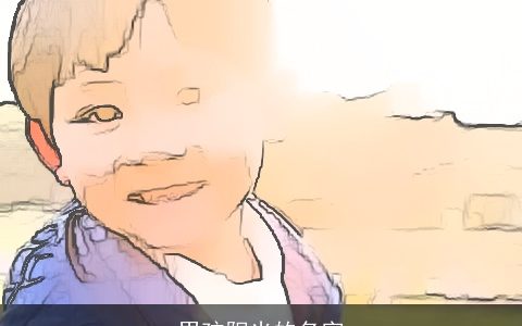 男孩阳光的名字