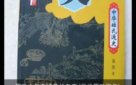 男孩大气有涵养的名字(吴姓男孩取名)