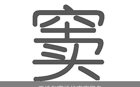 王姓和窦姓的宝宝取名