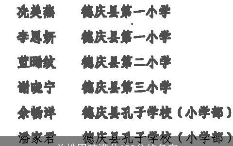 关姓男孩满分100分的名字