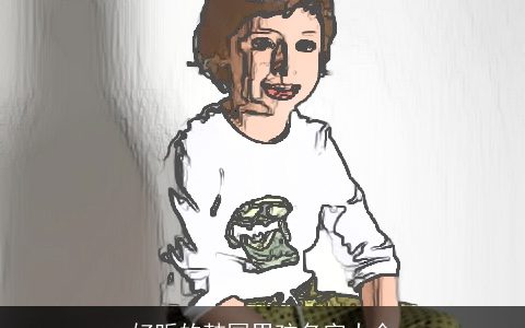 好听的韩国男孩名字大全