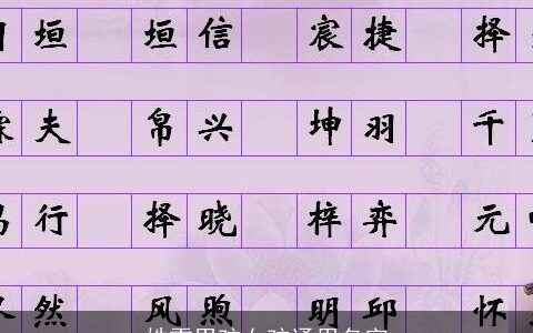 姓雷男孩女孩通用名字