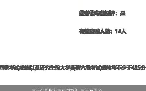 建设公司取名免费2024年 建设有限公司大全起名大全 温柔文静诗意的公司公司名