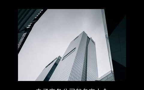 电子商务公司起名字大全