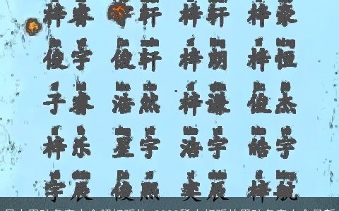 日本男孩名字大全超好听的 2024稀少好听的男孩名字大全最新