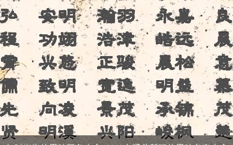 午时出生的男孩取名大全 2024有涵养新颖的男孩名字大全