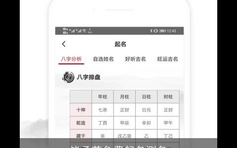 毕承芳免费起名测名