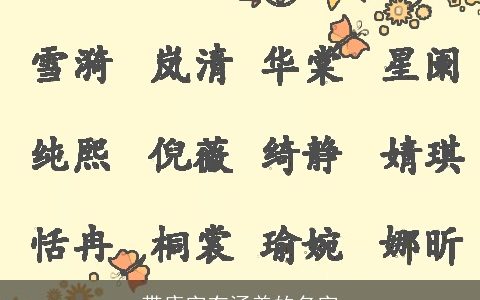 带康字有涵养的名字