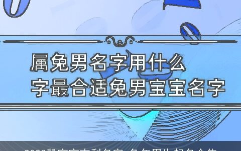 2023鼠宝宝吉利名字 兔年男生起名合集