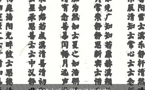 楚辞中适合男孩子的名字