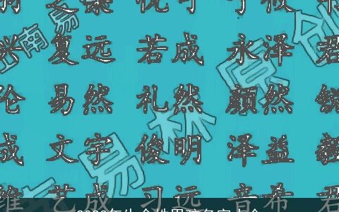 2024年生余姓男孩名字大全