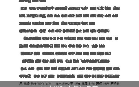 缺木男孩大气的名字