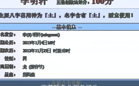 高芮昕专业测名打分