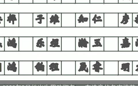 2023年9月份出生男孩取名   有诗意的名字推荐