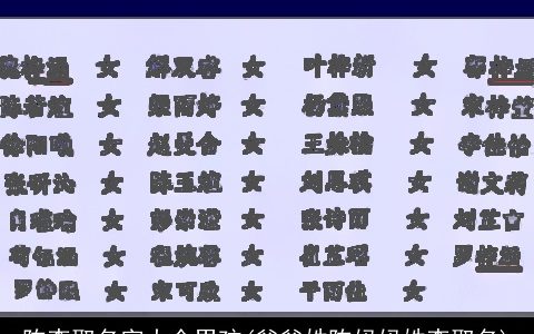 陈李取名字大全男孩(爸爸姓陈妈妈姓李取名)