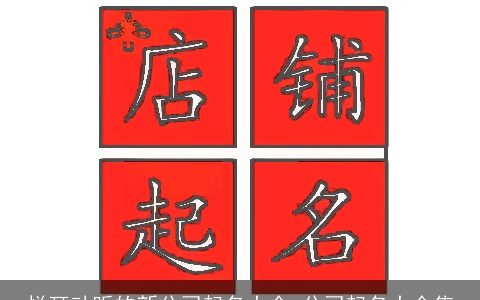 悦耳动听的新公司起名大全 公司起名大全集