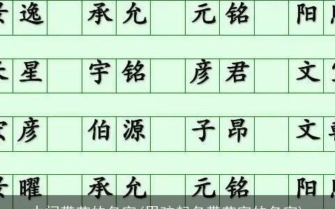 中间带艺的名字(男孩起名带艺字的名字)