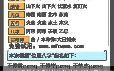 2023年正月初六生男孩起名字 响亮好听的男孩名字