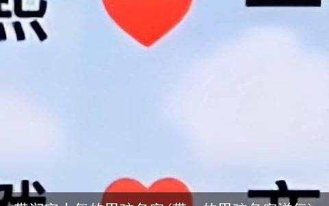 带润字大气的男孩名字(带一的男孩名字洋气)