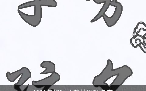 2023年好听的龚姓男孩名字