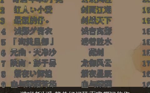 游戏名女生简单好记让大家都记住你