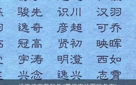 姓王怀字辈起名(带怀字的男孩名字)