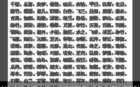 2023年大年初九出生的男孩取名 哪些字好听又吉利