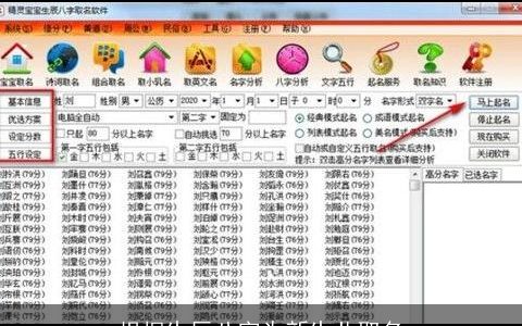 根据生辰八字为新生儿取名