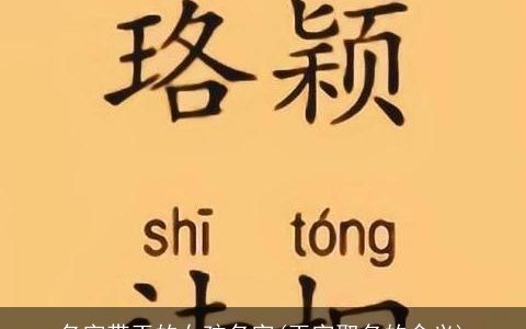名字带玉的女孩名字(玉字取名的含义)