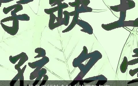 姓吴五行缺金缺火的男孩名字